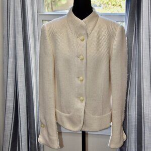 Armani Colleziono Winter White Jacket sz 14